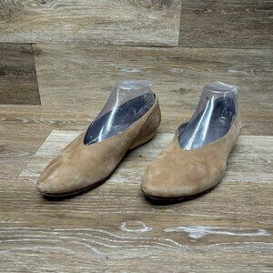 Eileen Fisher Sabin Tan Nubuck Leather Flats Women's Size 8